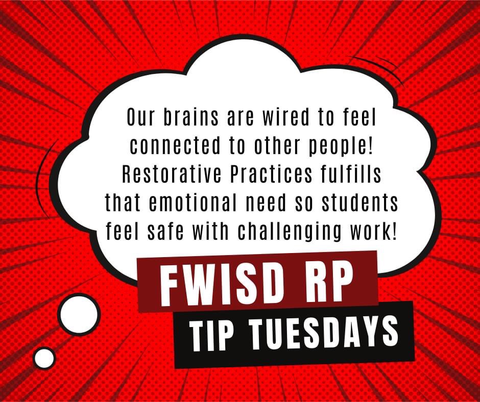 Fort Worth ISD Restorative Practices tweet media