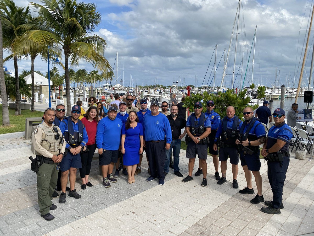 MPDMarinePatrol's tweet photo. 10/22/2021 @MPDMarinePatrol celebrated the completion of a comprehensive project to repair and upgrade #DinnerKey Marina. @CityofMiami @MiamiPD @MoralesMiamiPD @MajorFrankF @AlexValdes22 @MyFWC 🌊 https://t.co/kXuEMsvPfi