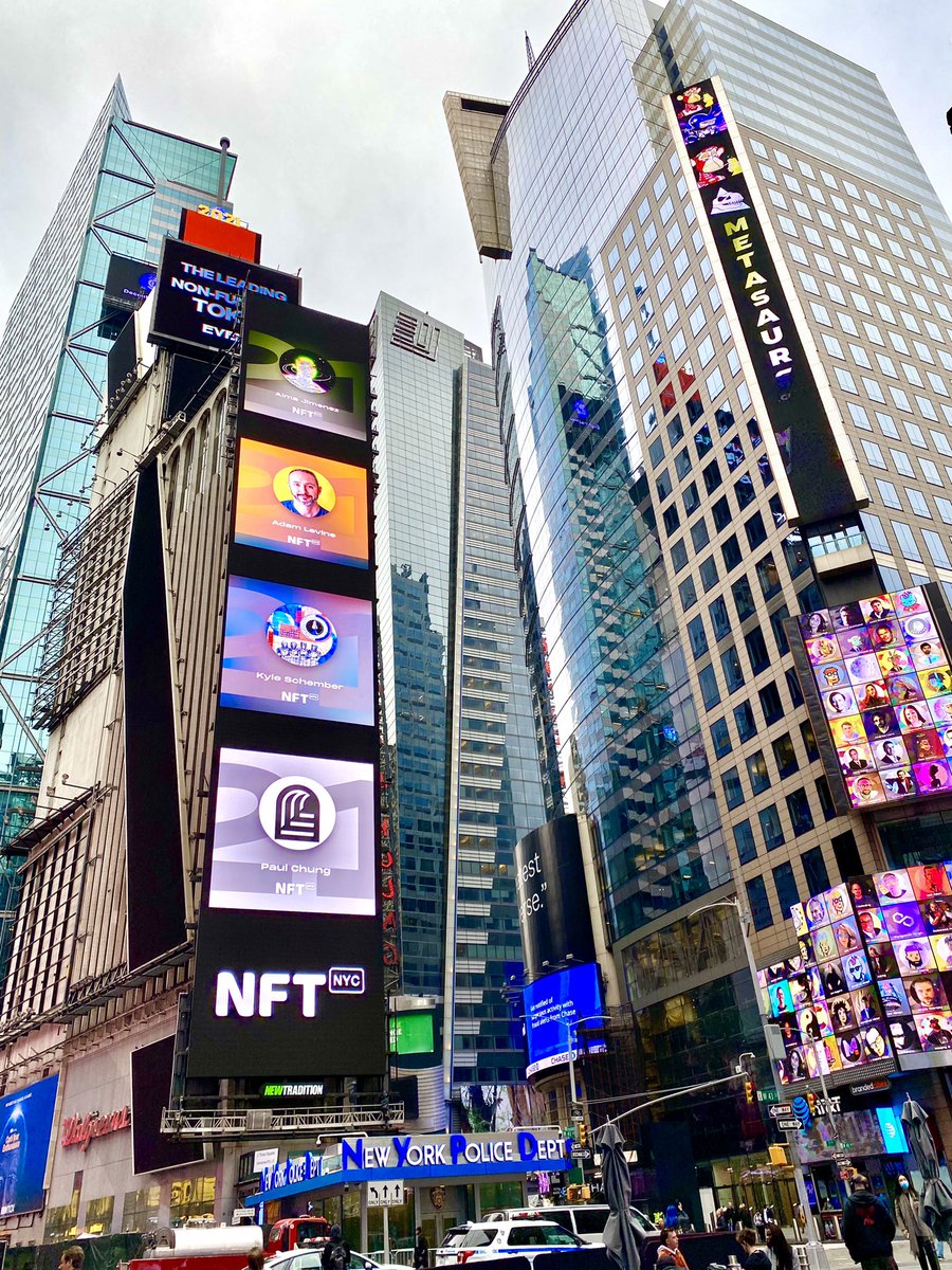 Adamtastic's tweet photo. This was a nice way to be welcomed to the city today! 😉 Thanks @NFT_NYC 💛#NFTCommunity https://t.co/BhjSPnIuUS