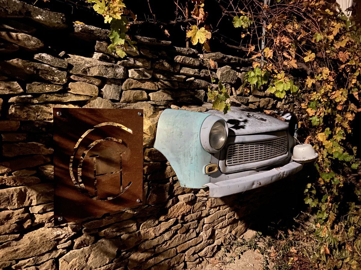 classiccarhols's tweet photo. Loving our new signage for CCHHQ. Suitably uncomplicated, with an awesome autumnal vibe 🤎🍂 #trabant #cartours #customcar https://t.co/WE7KmEhThS