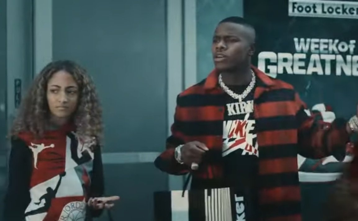 BucksterSen's tweet photo. Fun fact : Juice WRLD was in a Foot Locker commercial in 2019 including DaBaby, Megan Thee Stalion and more... https://t.co/P7hFXwbWZJ