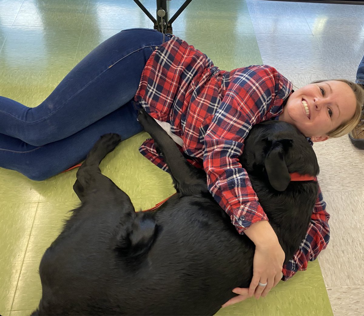 MissWithrow217's tweet photo. What's better than snuggling with a therapy dog for #hopeandhealing @TSDMarshall @LindseyGregg11 https://t.co/6RxsYSZOi9