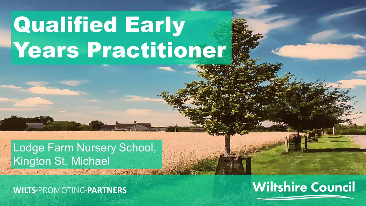 ⬇️  Apply online ⬇️ 

We have an opportunity for you to join our amazing enthusiastic and friendly team here at Lodge Farm Nursery School - based on a beautiful agricultural farm setting in the Chippenham area. 

Please click the link for more information: orlo.uk/tBkUd