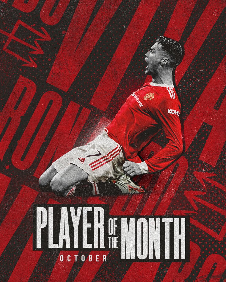 ManUtd's tweet photo. 🗣 𝗩𝗜𝗩𝗔 𝗥𝗢𝗡𝗔𝗟𝗗𝗢 🇵🇹

It's back-to-back #MUFC Player of the Month awards for @Cristiano 👏🎖 https://t.co/wAKOIkqhLm