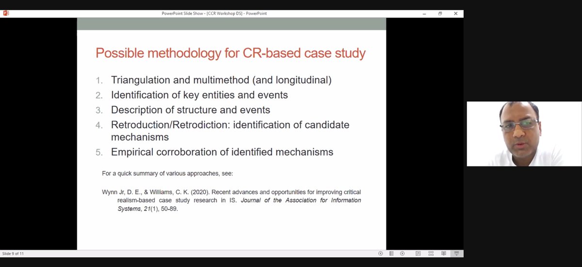 jacknewmanHE's tweet photo. Listening to an excellent talk from @deepakademic explaining the key elements of a critical realist methodology. #CRworkshop
Today is part 3 of the @EngageCR 6-part course introducing critical realism. https://t.co/fialnmcGrk https://t.co/znF3W8APWu