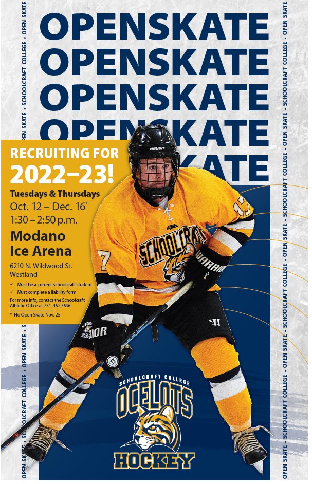 Schoolcraft College Athletics on Twitter "Open Skate today and this
