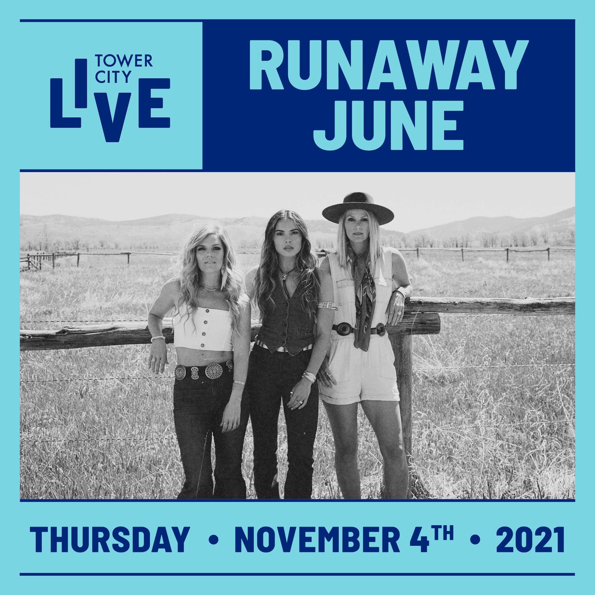 runawayjune's tweet photo. Cleveland, OH!! We’ll be in your city this Thursday November 4th! The show is free &amp; there will even be a chance to win a M&amp;G! Hope to see you there!! #TowerCityCle https://t.co/0fhspMSSxM https://t.co/VlmXw0zcxI