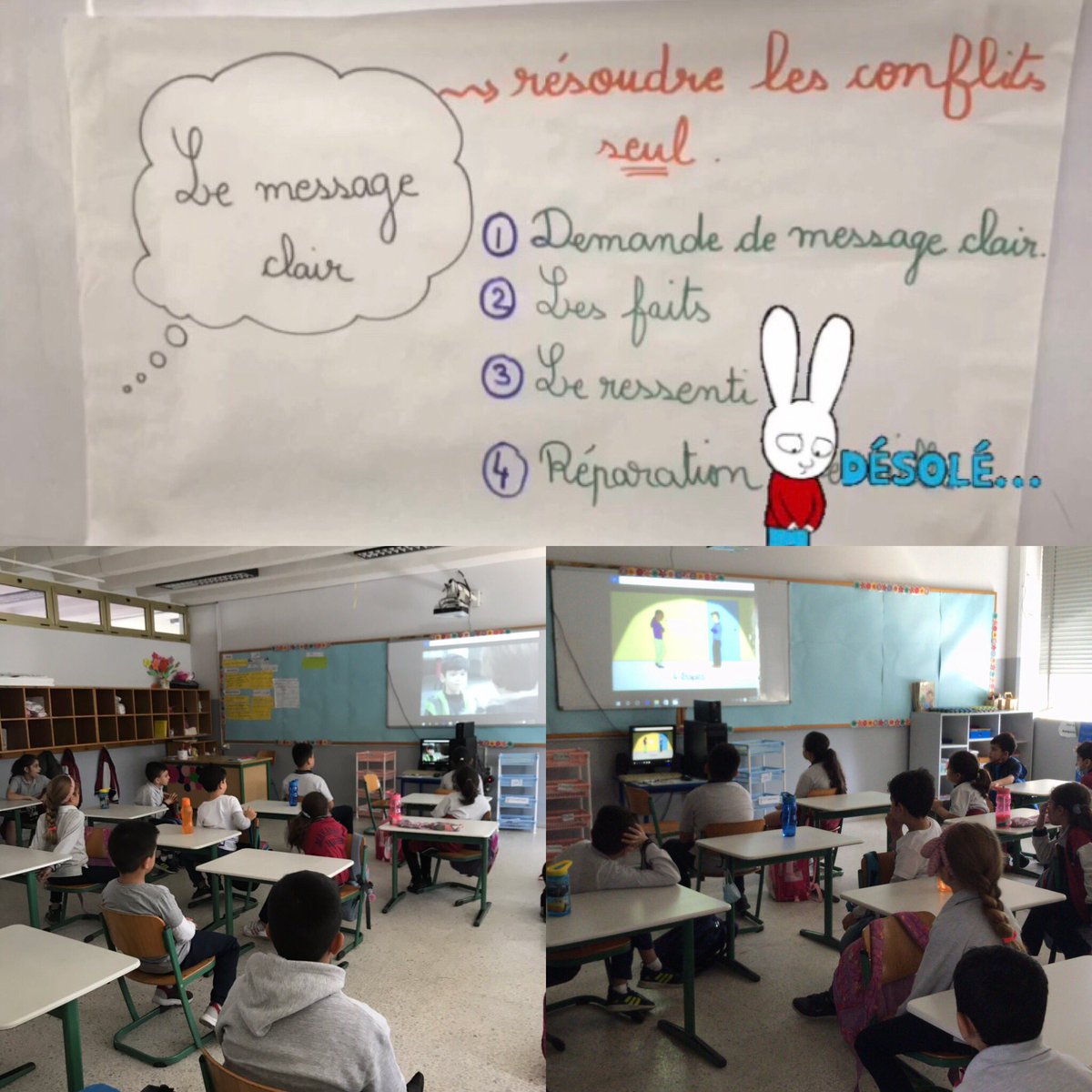 KabritMalak's tweet photo. Le #message_clair est une excellente stratégie pour régler les petits #conflits sans intervention de l’adulte!💌 #actions #pleine_conscience #apprenants_réfléchis @LinaMajzoub1 @DaraziFarah @TawilNoor @dina_jradi @Hhhsinfo https://t.co/PUxpLcwa8u