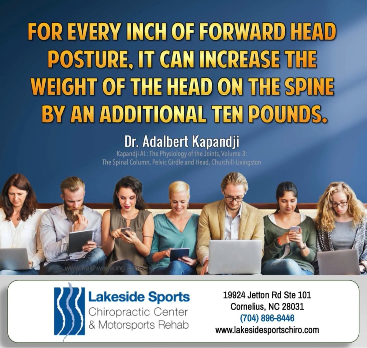 lakesidesports's tweet photo. We know that everyone is constantly buried in phones, tablets, and laptops but try to keep in mind that you’re causing a lot of unnecessary wear and tear.
#lakesidesportschiro #chiropractor #chiropractic #chiro #chiropracticadjustment #posture #textingneck https://t.co/SW5KxY0Cym