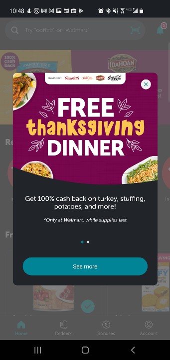 staceykatona's tweet photo. Join me on Ibotta and you could get a free Thanksgiving dinner! Just use my referral code "rriigji" at registration. Sign up at → https://t.co/LWJe26DU45 https://t.co/0EhRvIDZ1n