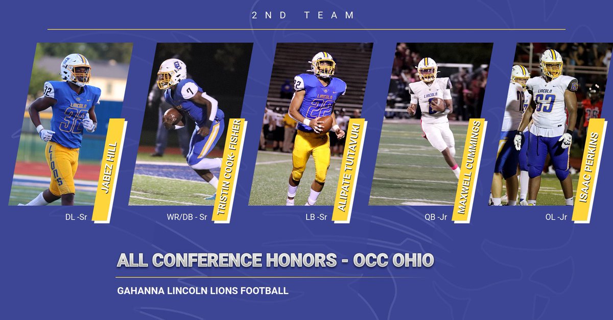 Congratulations to our Lions for winning All-OCC Honors!  #WeAreLions