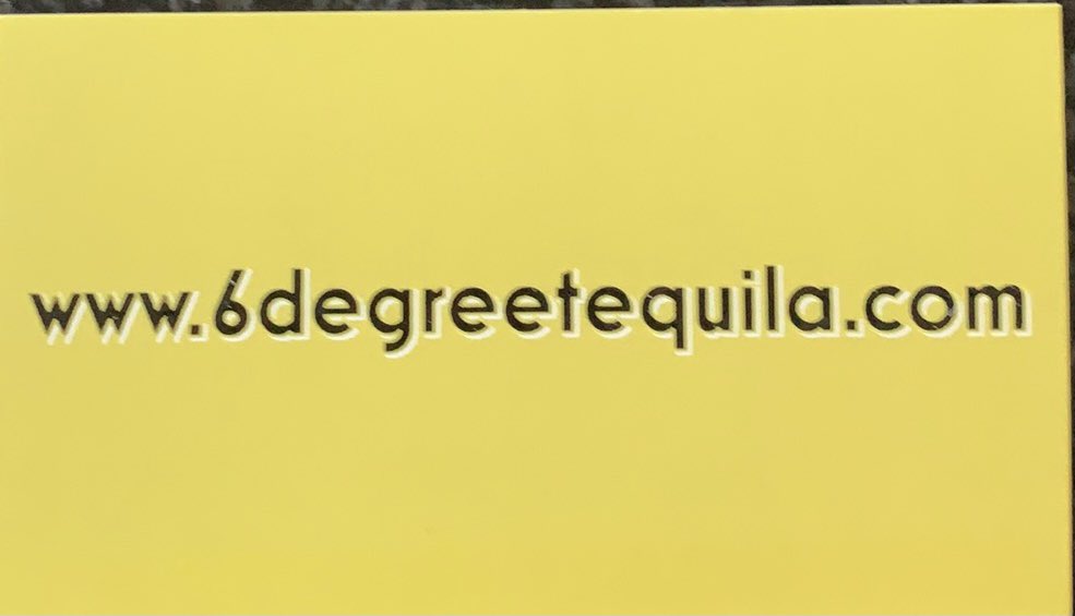NChice's tweet photo. Order your 6 degree tequila for the holidays!! Ships right to your front door! https://t.co/lPqURIizys