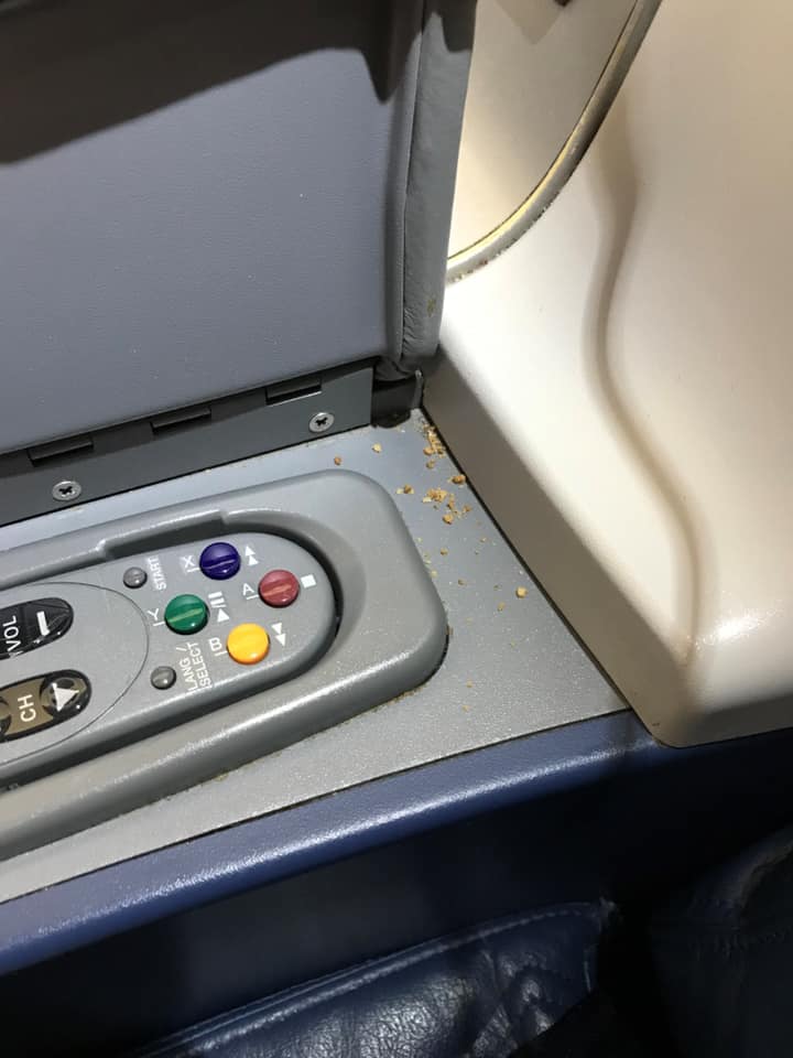 anderte188's tweet photo. Spend 20k+ on a ticket and @Delta is making sure things are "clean" with extra precautions.  Also, only awarding 75k #DeltaMedallionLife miles because of a "cap" that existed pre-covid travel when flights were reasonable. https://t.co/0IvgNhhDKb