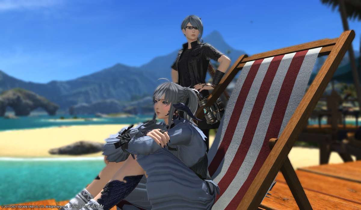luka_xi's tweet photo. 最近の私には専属ＳＰがついております(*'ω'*)
#FF14 #FF14SS https://t.co/ggBLoMGqRM
