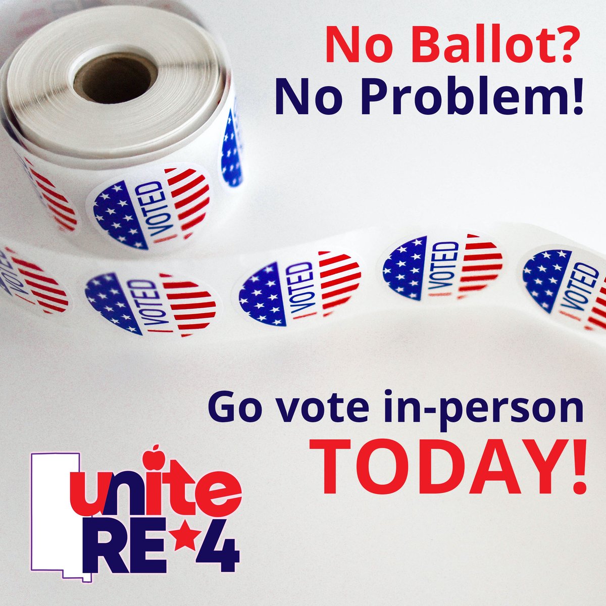 UniteRE4's tweet photo. Never received your ballot? Are you new and didn't update your voter registration? It's not too late to vote! Greeley has 3 in-person voting sites where you can register TODAY! The closest for @Weld4 residents is Aims Community College Cornerstone Building (5401 W 20th St) https://t.co/KrrT73nBov