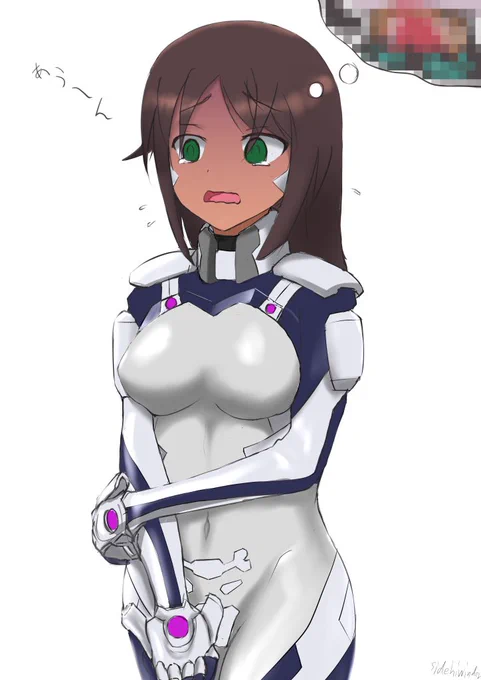 じゃあなんすか アニメ版強化装備デザインだったらセンシティブ判定喰らわずにハッシュタグシャドウバンにはならないって事っすか
 #アリスギアお絵かき #マブラヴ 