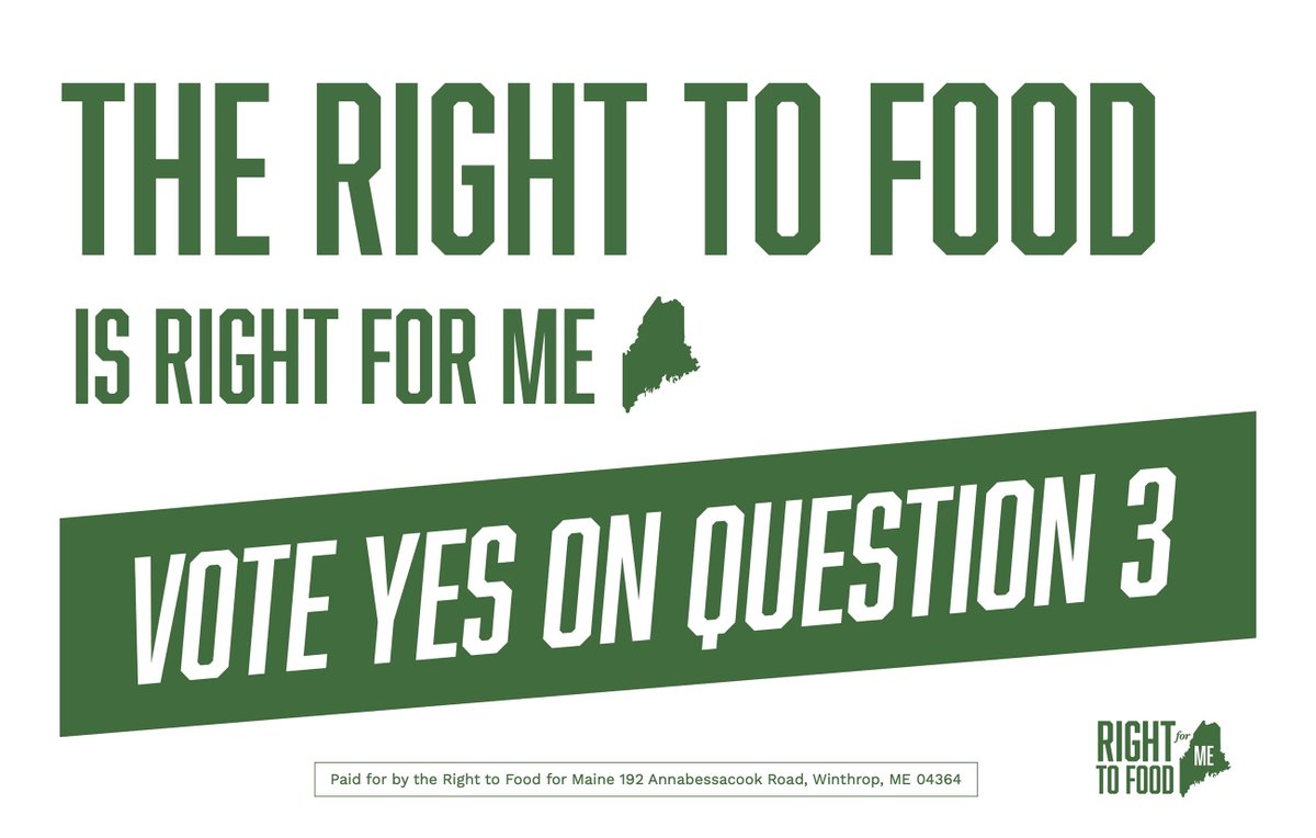 Rights not Charity (@righttofoodgsa) on Twitter photo We must insist upon the inalienable #righttofood. #rightsnotcharity podcast guests: Senator <a href="/CraigHickman/">Craig Hickman</a> & farmer Heather Retberg <a href="/FoodForMainesFu/">FoodForMaine'sFuture</a>. Host: <a href="/alisonmcohen/">Alison Cohen</a> Program Director <a href="/whyhunger/">WhyHunger</a>
Podcast: buff.ly/38Tgdkk
Vote in Maine TODAY: buff.ly/3EkRWCn We must insist upon the inalienable #righttofood. #rightsnotcharity podcast guests: Senator <a href="/CraigHickman/">Craig Hickman</a> & farmer Heather Retberg <a href="/FoodForMainesFu/">FoodForMaine'sFuture</a>. Host: <a href="/alisonmcohen/">Alison Cohen</a> Program Director <a href="/whyhunger/">WhyHunger</a>
Podcast: buff.ly/38Tgdkk
Vote in Maine TODAY: buff.ly/3EkRWCn