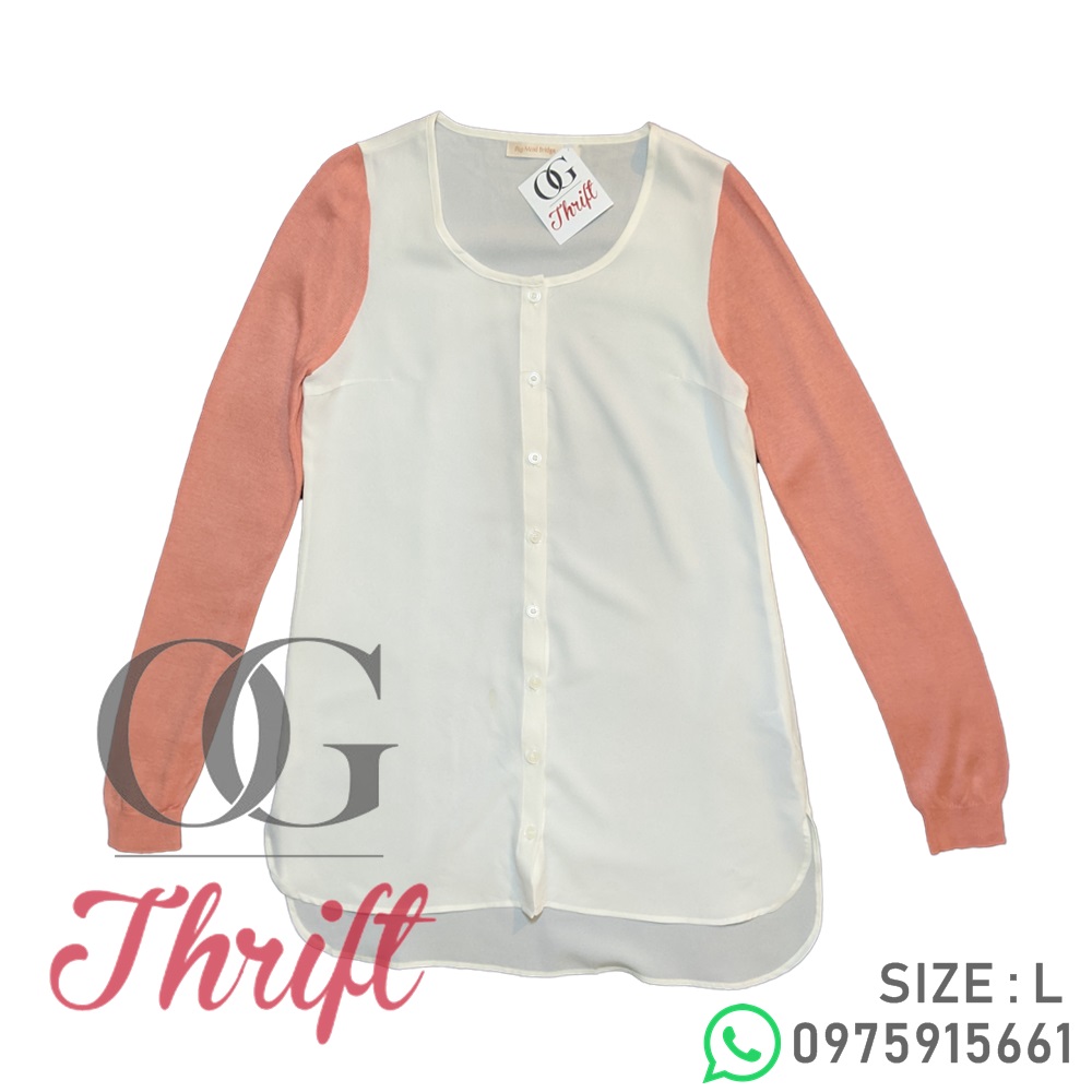 _OGThrift's tweet photo. When the setting permits a relaxed ensemble, choose a two in one top and cover up in this peach colour.  Master casual style in this two piece. K85. Keep it #OG. https://t.co/xjy4yOSnJV
