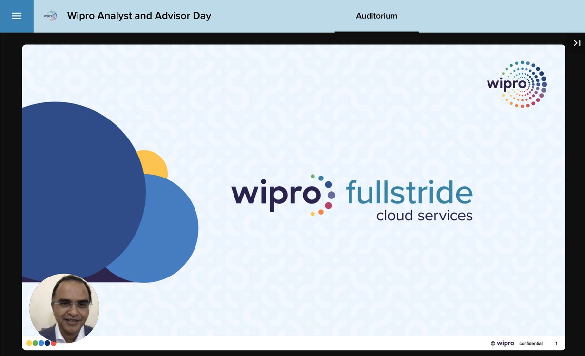 .<a href="/SudKes/">Sudhir Kesavan</a> talks about accelerated transformation to the #cloud and how Wipro FullStride Cloud Services makes cloud innovation and progress thrive, fueled by passion, collaboration, and boldness for clients. <a href="/Wipro/">Wipro</a> 
#WiproAnalystDay #WiproFullStride