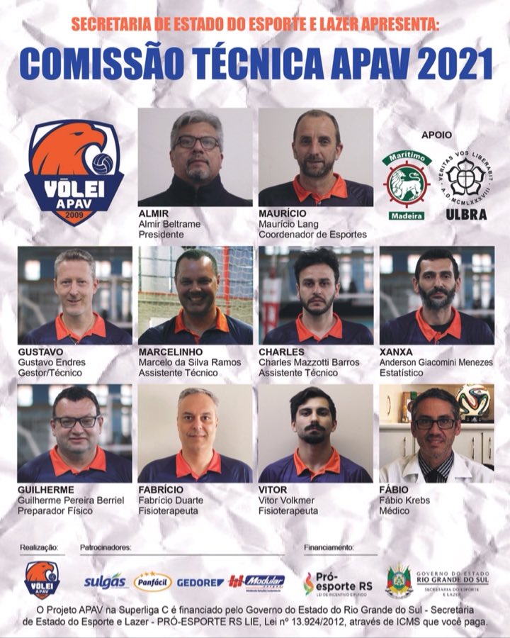 VoleiCanoas's tweet photo. 🟧🟦🟧🟦🟧🟦
👨🏫 Conheça a comissão técnica que defenderá as cores da APAV na Superliga C, esta semana, em Timbó/SC.
🇨🇬 @SEsporte_RS
💨 @SulgasRS
🛠 @GedoreBr
🍞 #panfacil
🚛 #modularcargas
#APAV #SuperligaC #VôleiCanoas
🏐🦅 https://t.co/hslsGUv5Ma