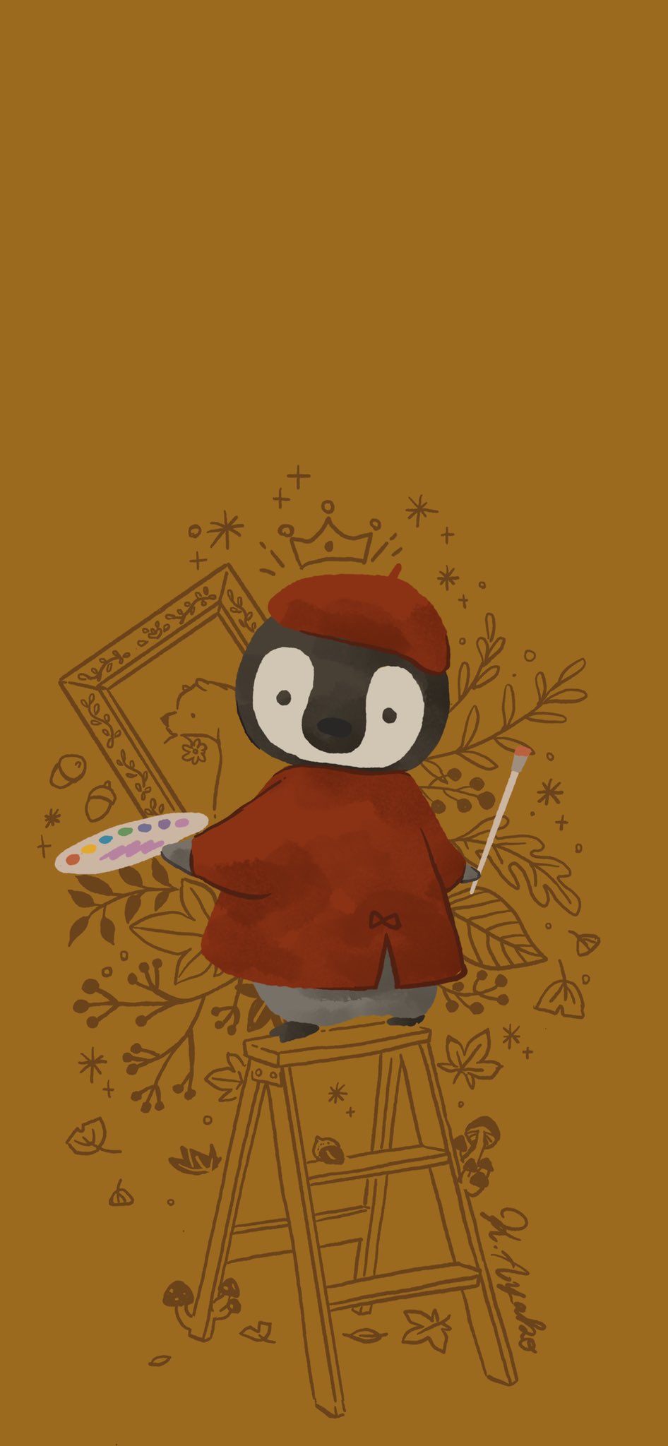 Vivace 秋のお絵描き Iphone壁紙用サイズです 保存してお好きにお使いください 無断転載 二次使用禁止 イラスト ペンギン 壁紙イラスト T Co Wrcwgxu5ti Twitter