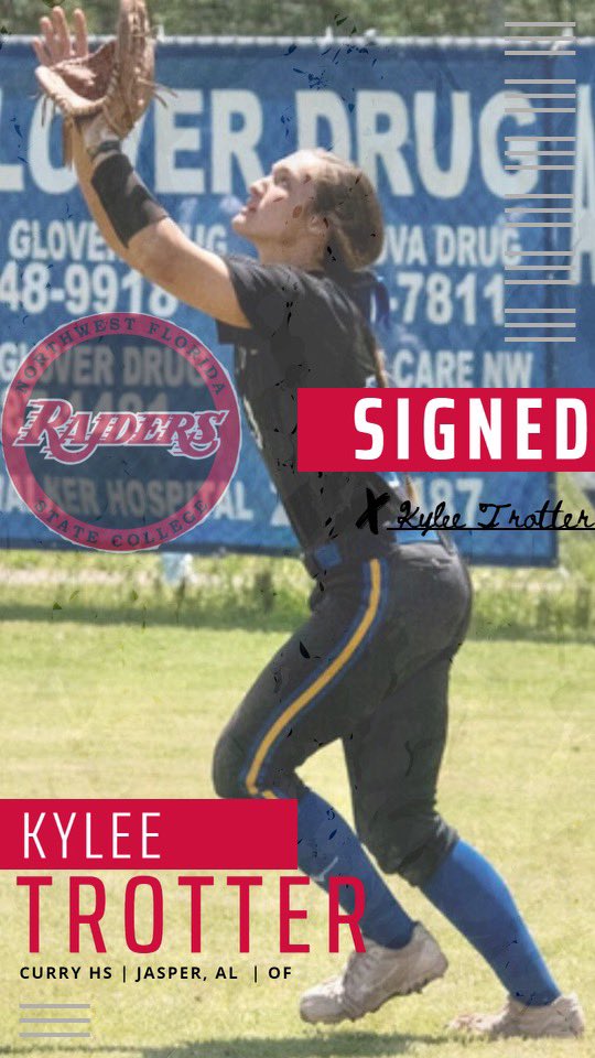 NWFRaiders_SB's tweet photo. Please welcome Curry High outfielder, Kylee Trotter to the Raider family! 
@jucoballer 
#SoundtheSiren 
#JUCOPRODUCT https://t.co/sLJDLpDAaU