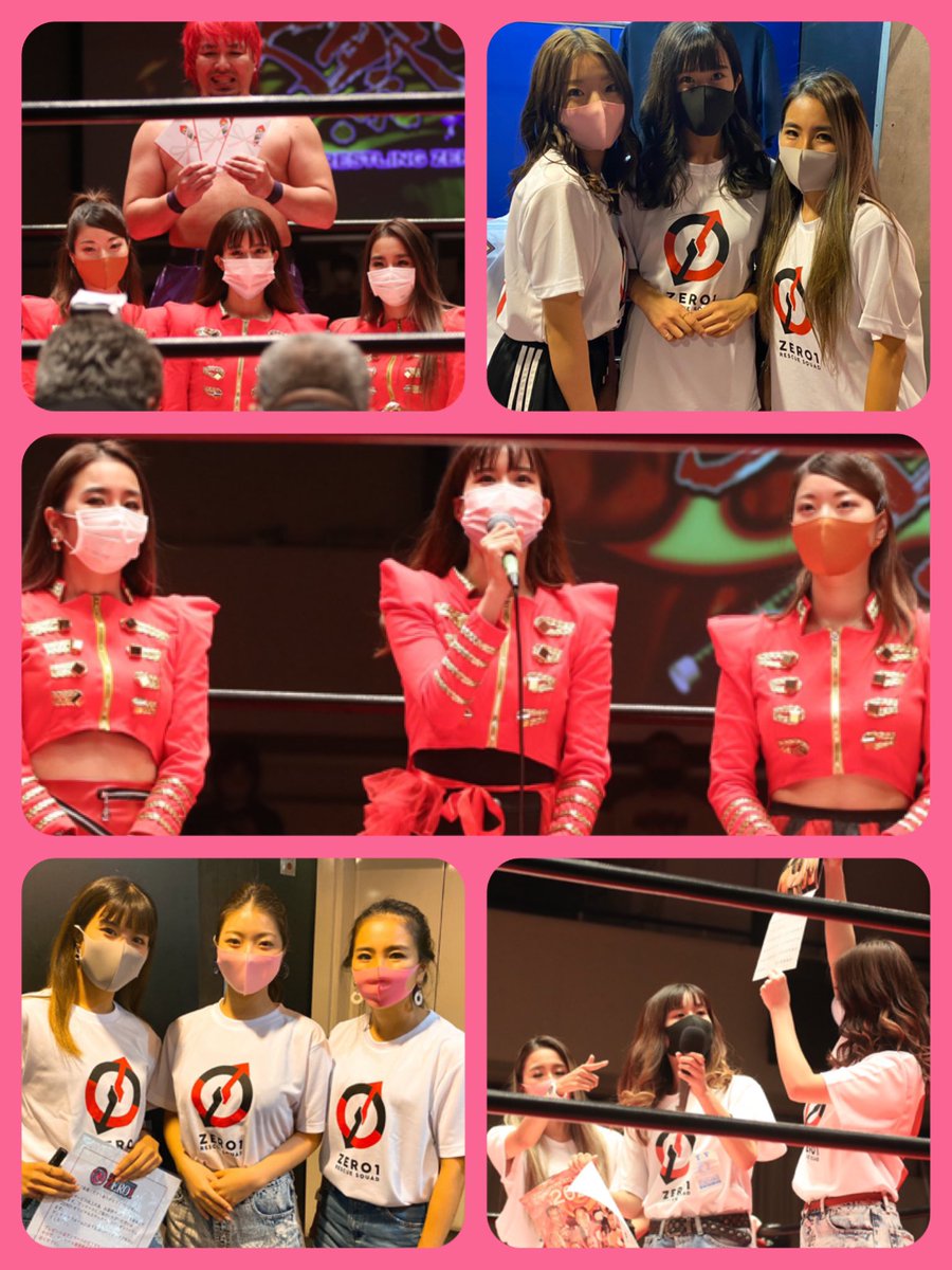LOUISO0906's tweet photo. そして11.3は、れなちやすさん、NATSUMIさん、SANAさんの #ZERO1ガールズ デビュー1周年記念日㊗️おめでとうございまーーす🎊🎉👏

昨年の靖國神社奉納プロレスでデビューしてこの一年、彼女たちにとってはまさに激動だったと思います。

また皆さんにお会いできるのを楽しみにしています😊

#pwzero1 https://t.co/9paUfkODZy