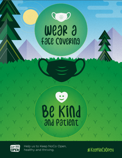 FoCoChamber's tweet photo. It's simple, it's easy, and it could help. Please, be kind, be patient, and wear a face covering. 😷
#BeKind #KeepNoCoOpen https://t.co/Oni1lcTClw
