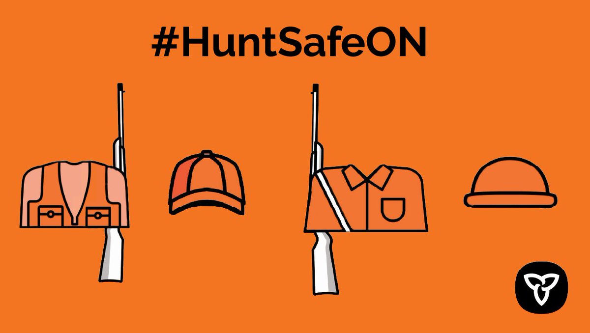 FishWildlifeON's tweet photo. Hunters: have a safe season!
• Wear the appropriate hunter orange
• Ensure each member of the party hunts within 5km of the tag holder
• Always obtain landowner permission
Make sure to follow public health guidelines and restrictions. #HuntSafeON
https://t.co/gODoXrUM9t https://t.co/DnXuMIFLFA