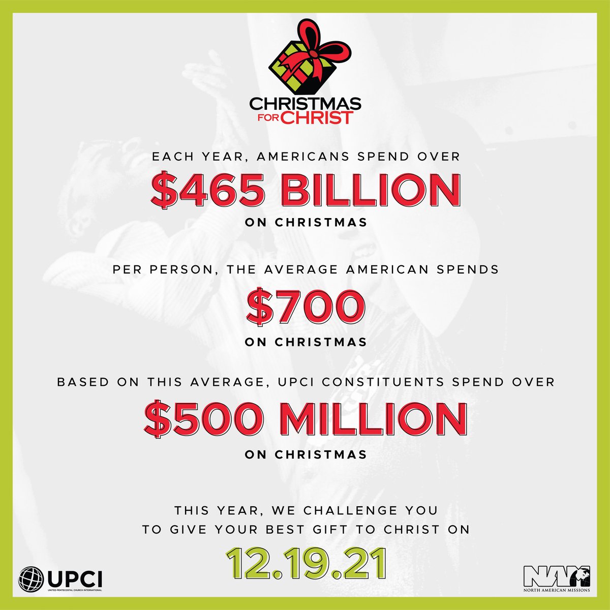 upcinam's tweet photo. This year, we challenge you to give your BEST gift to Christ! Official offering Sunday, December 19, 2021. #cfc2021 #christmasforchrist #christmasforchrist2021 https://t.co/Ypc9JEX5UA