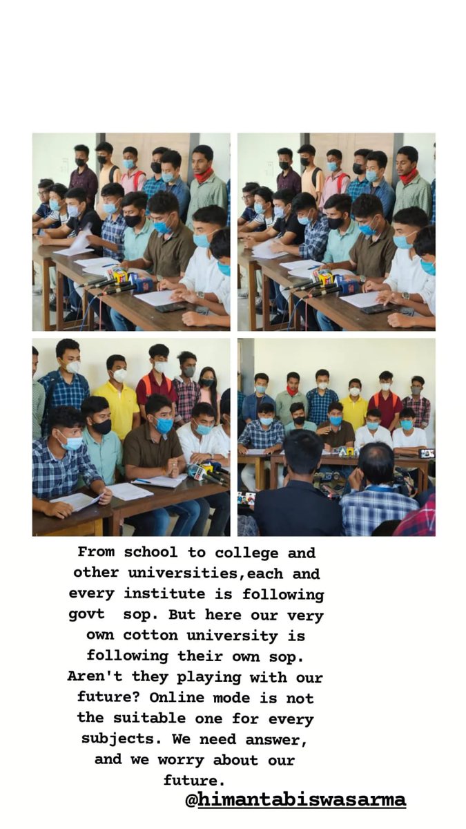 Bhagyabro's tweet photo. We want offline classes
#resumeofflineclasses
#cottonuniversity
@himantabiswa
@ranojpeguassam https://t.co/TTfgeAN3U1