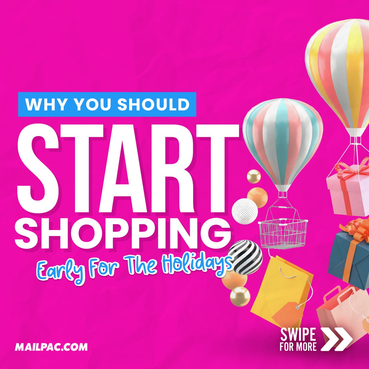 MailpacGroup's tweet image. Here are a few reasons you should start hopping early for the holiday season.

Visit mailpac.com to start shopping today!

#Maipac #iLoveMailpac #OnlineShopping #ChristmasShopping