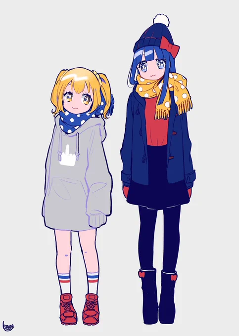 冬コーデキャラ色々 (2018~2020) 