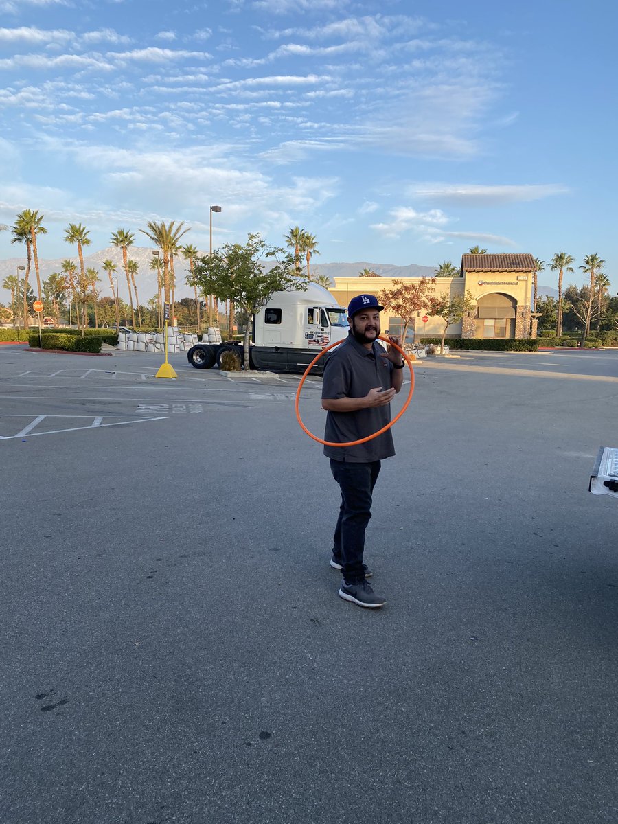 Parking lot shenanigans.