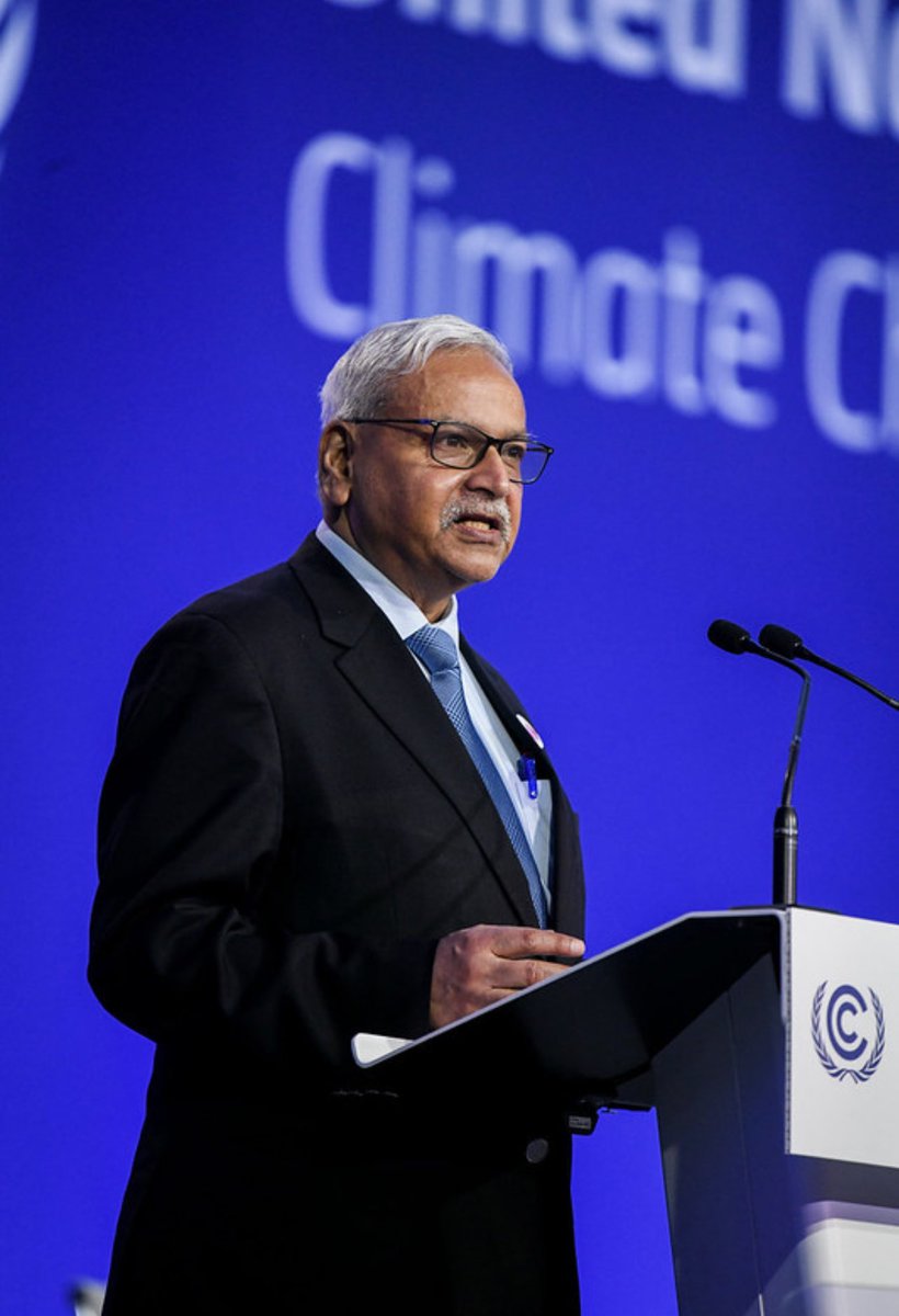 ICCCAD's tweet photo. Prof. @SaleemulHuq, speaking at the NSA Interventions at the SEC, Glasgow. #COP26 

Photo Credit: Doug Peters/ UK Government https://t.co/VBZsbwOZ8H