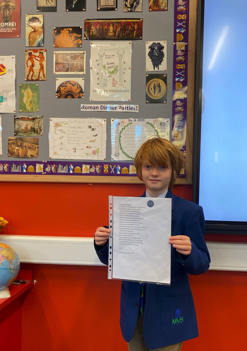 MaidaValeClas's tweet photo. Two keen Y7 Pupils demonstrating their Creativity by producing a poem &amp; a pot, inspired by Ancient Greek myths! 🏺👏🏻 @MaidaValeSchool #MaidaValeClassics #creative #mythology #extendlearning #enrichment #beyondthecurriculum https://t.co/CvSFFIgAoi