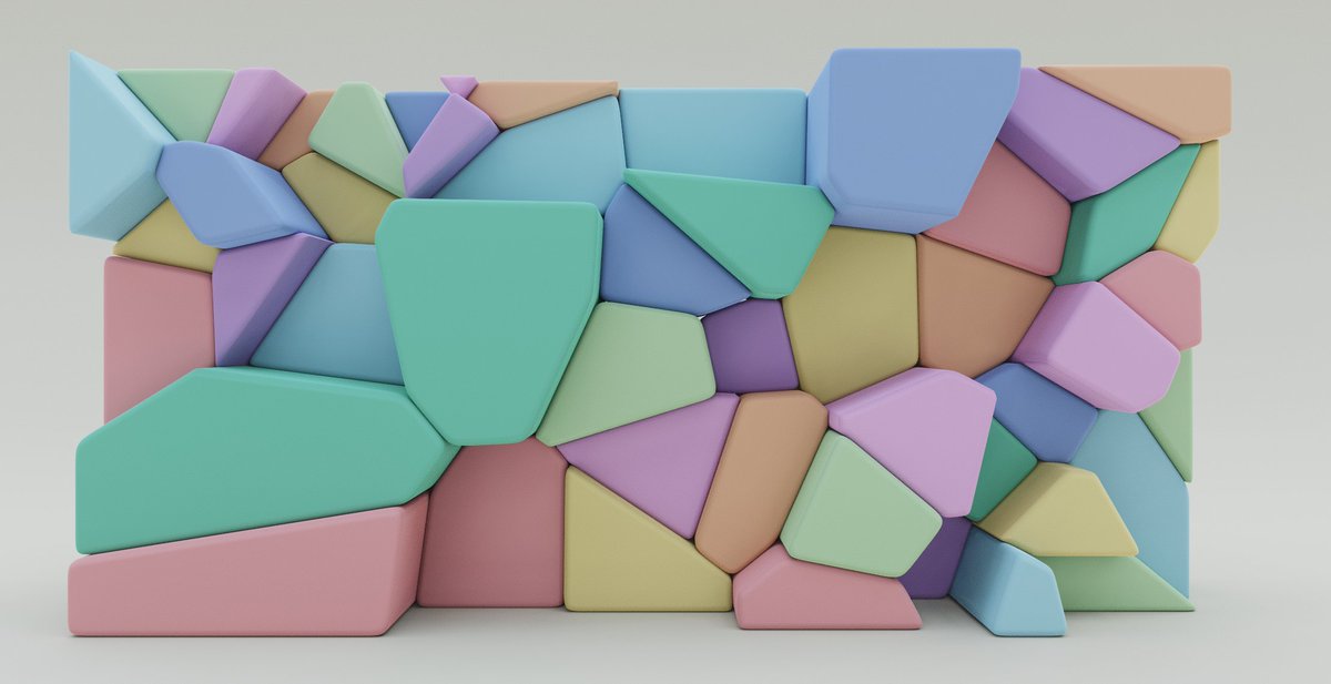 pissang1's tweet photo. More voronoi. Added corner radius #webgl #generativeart https://t.co/xdwPgyM46o