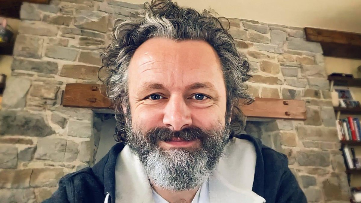 bunnyhuggerpro's tweet photo. If you’re feeling down today….check out this guy!! 👇🏻👇🏻 Guaranteed to put a spring in your step and a smile on your face JUST by thinking that he’s filming #GoodOmens2 with a a handful of AMAZING other people #michaelsheen #thepowerofpositive https://t.co/qtzpMBJCbH