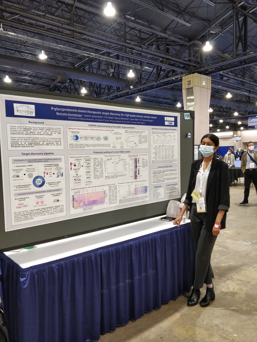 amandakhoo4's tweet photo. Meinusha presenting her awesome poster on N-glycoproteomics at her very first in-person conference!! TP156 TUE 10:30-2:30pm #ASMS2021 @MBPatUofT @meinusha @KislingerThomas https://t.co/u4MkrOirAk