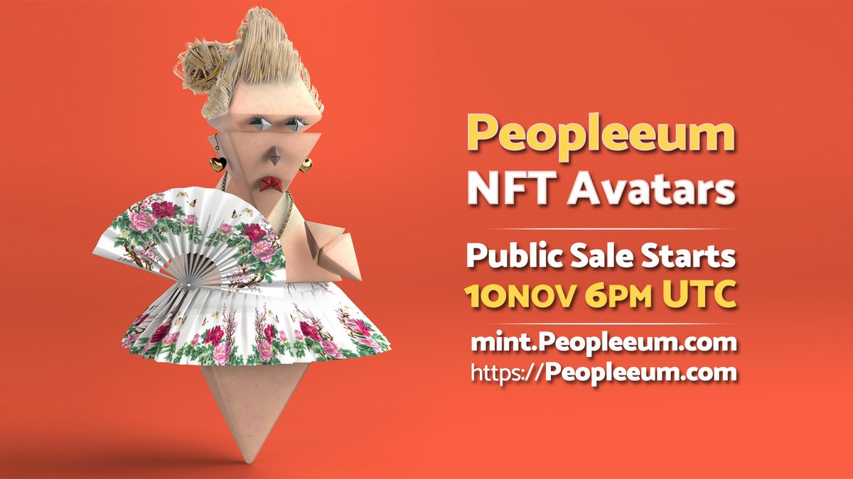 peopleeum's tweet photo. Peopleeum Drop dates ♦️

The Whitelist sale will start 10  Nov 3PM UTC
The Public sale will start      10  Nov 6PM UTC. 

Few whitelist spot available, more info in Peopleeum Discord channel:
https://t.co/sfljPqiU32

#nft #nfts #peopleeum #nftcommunity #opensea https://t.co/HEtdFfqE1p
