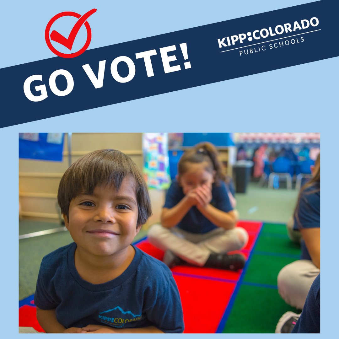 It's #ElectionDay! Head over to the polls now to vote until 7:00 PM tonight! Don't forget your ID. Make your voice heard this election! #KIPPVotes