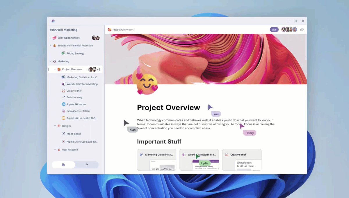 maryjofoley's tweet photo. The #MSIgnite news is now live.
Here are a few of my top picks. 

First: Microsoft is introducing Loop a new collaboration tool built on the Fluid Framework tech today:  https://t.co/7pcPX6N1Tu https://t.co/gxEicumbgR