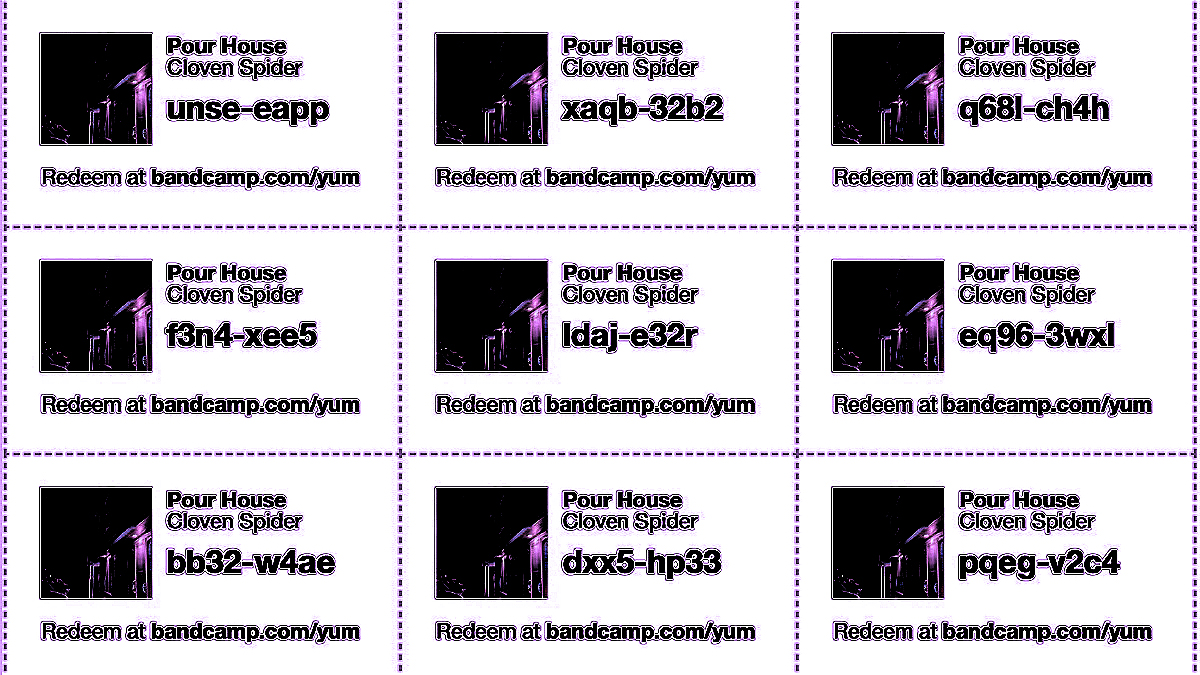 fang_lazer's tweet photo. #bandcamp #yumcodes #albumcodes Pour House by Cloven Spider https://t.co/tGGX8O8t6w qfbf-ettw
fdxl-3bf4
whej-hhjm
ce77-558g
erld-b3bu
8xse-h4lq
2cqb-5p5t
aprl-b22b
xllm-xa33
jep6-jbc4 https://t.co/q1sLxw0IzO