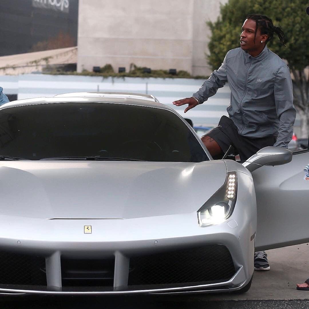 rhgents's tweet photo. @ASAPRocky with that Ferrari 488 GTB is a whole vibe  🔥#asaprocky #ferrari https://t.co/WpSknWqpQJ