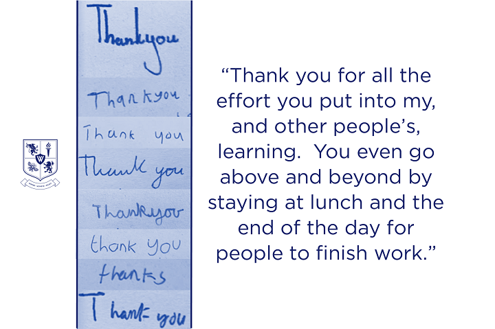WellacreAcademy's tweet photo. We're proud to share Lowry students' words of recognition and thanks!
#HalfTermHero #Lowry #ThankYou https://t.co/Uy9Ym28zm8