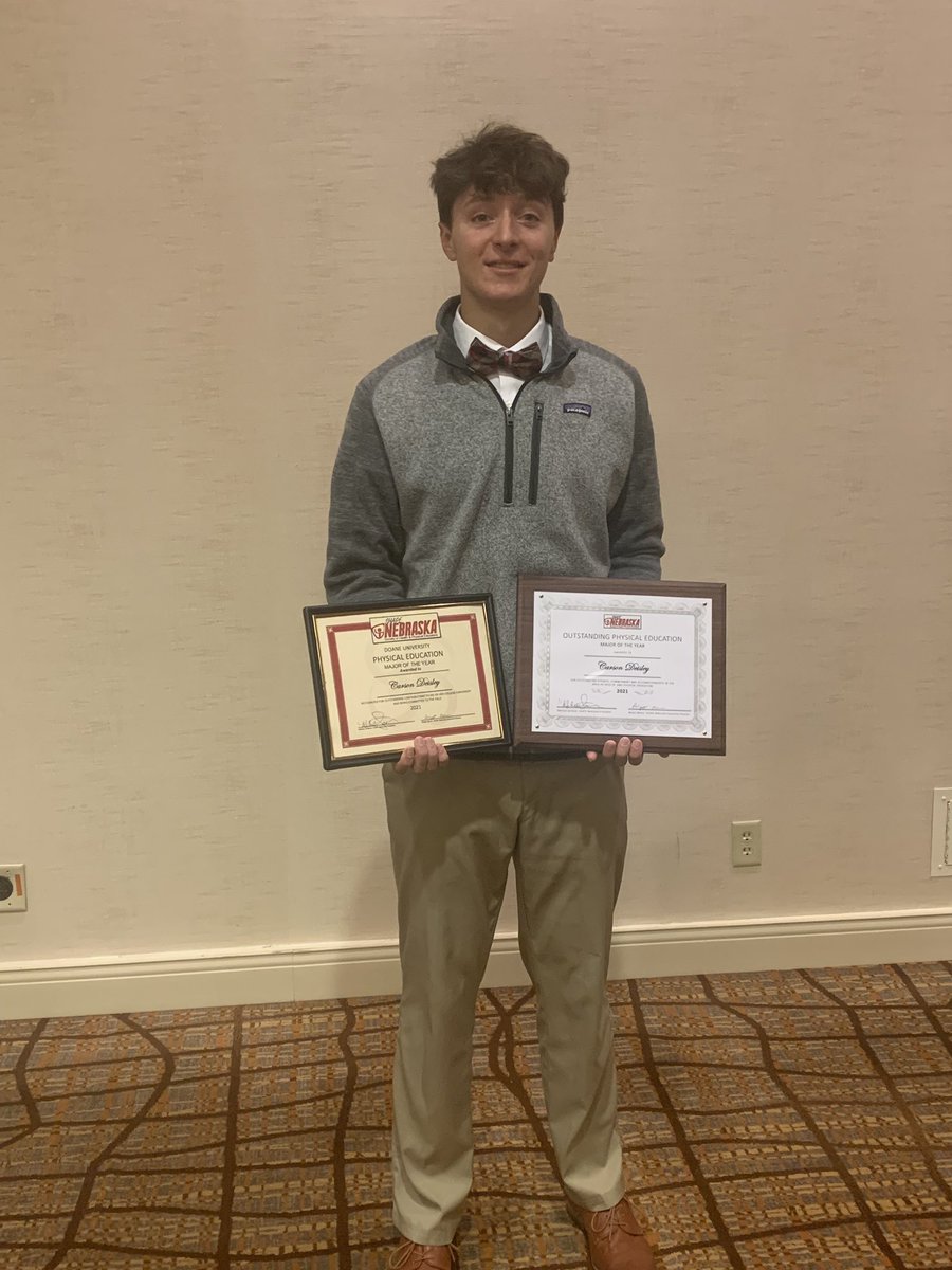 Last night <a href="/DeisleyCarson/">Carson Deisley</a> received the physical education major of the year. Carson has worked his ass off the last for years to get to this point. He is going to make a great teacher and coach. We are excited for what the future holds.So very proud of you Carson.