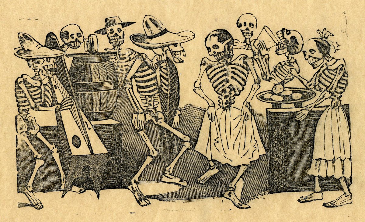 MUNALmx's tweet photo. Las calaveras de José Guadalupe Posada reflejan un acontecimiento concreto: la secularización de los cementerios.

Cuando los panteones se volvieron públicos, el pueblo hizo del Día de los Fieles Difuntos una verdadera fiesta.
👇 https://t.co/ClKYcUyc1X