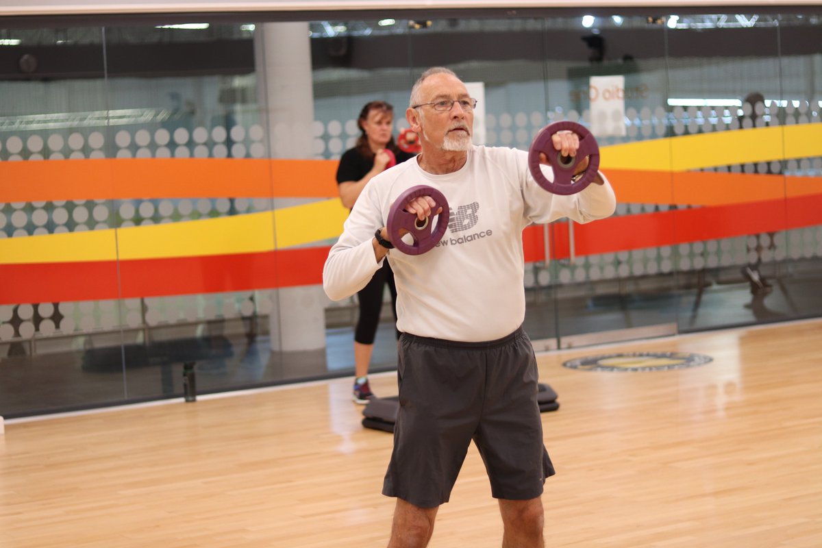 DCCTOfficial's tweet photo. Workout at your own pace, stay active and make new friends - that's exactly what our Over 50s Fitness session is all about 🏋️

The weekly session is part of our Forever Active programme, aimed at increasing physical activity, preventing falls and reducing social isolation 🖤 https://t.co/vOWt1sBTJH