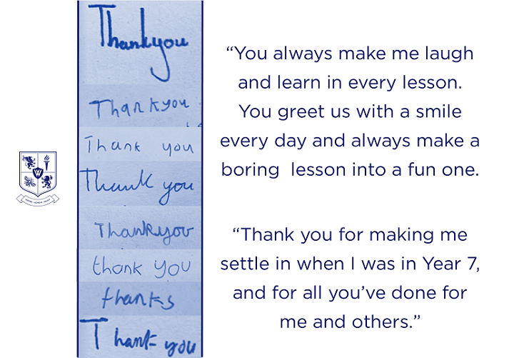 WellacreAcademy's tweet photo. We're proud to share Lowry students' words of recognition and thanks!
#HalfTermHero #Lowry #ThankYou https://t.co/32CIYqIbJ5