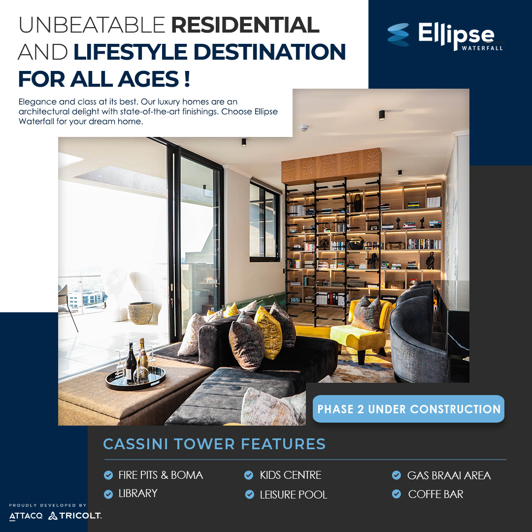EllipseWaterfa1's tweet photo. Whether you’re looking for a quality lifestyle or a prudent long-term investment, Ellipse Waterfall offers you both – Luxury at a great price. Executive suites starting from R1.4m…

It’s an unbeatable residential and lifestyle destination for all ages. 

https://t.co/2lhSMZeVGq https://t.co/tKm7IycVgJ